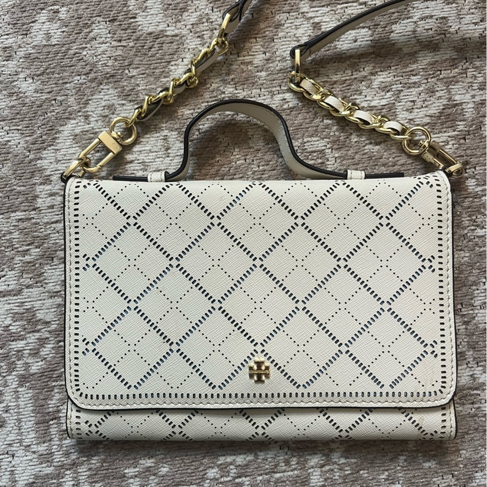 Tory Burch small cream crossbody bag